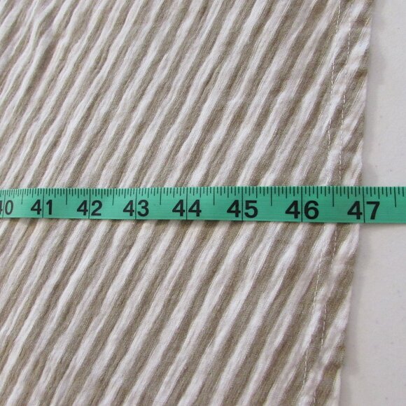 Cut Loose Cotton/Linen Tan/White Striped Tank Maxi - Picture 16 of 16